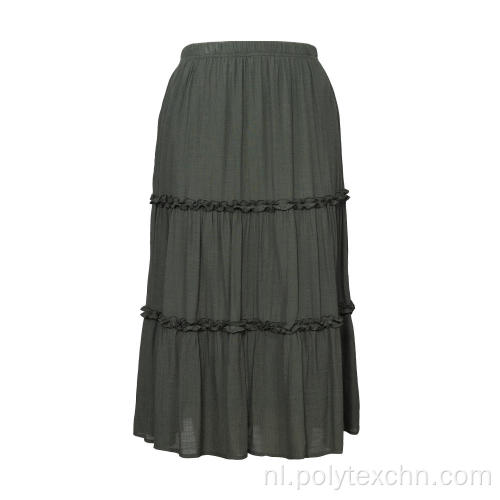 Rimpel rokken Dames driedelige patchwork rok